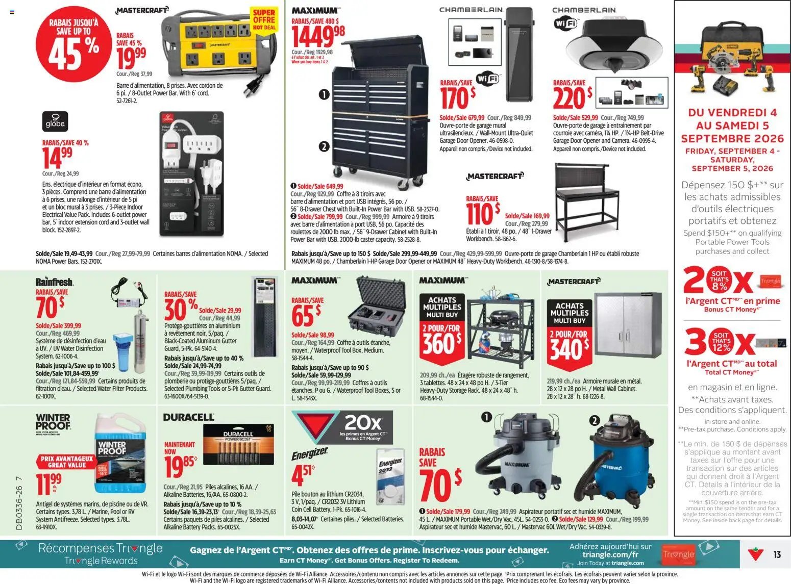 Canadian Tire circulaire