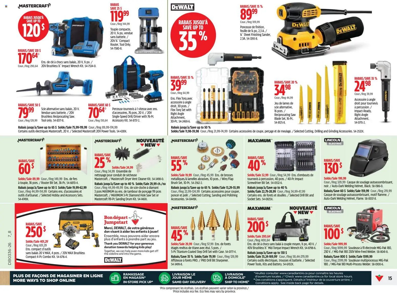 Canadian Tire circulaire