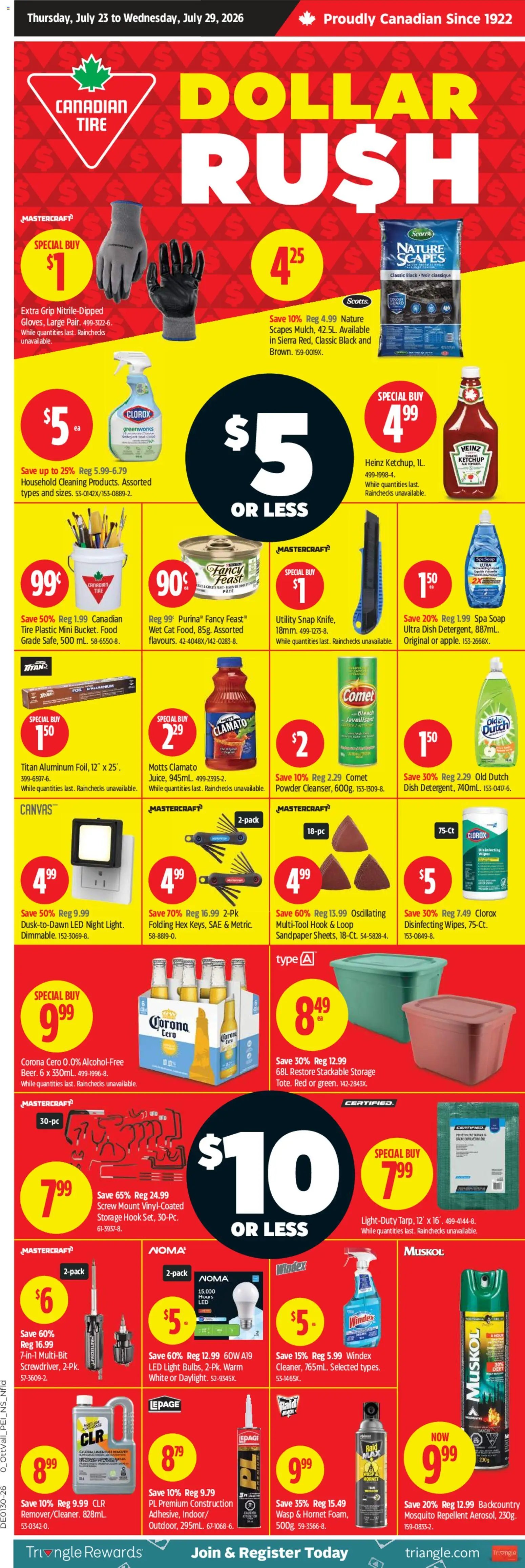 Canadian Tire flyer - Dollar Rush