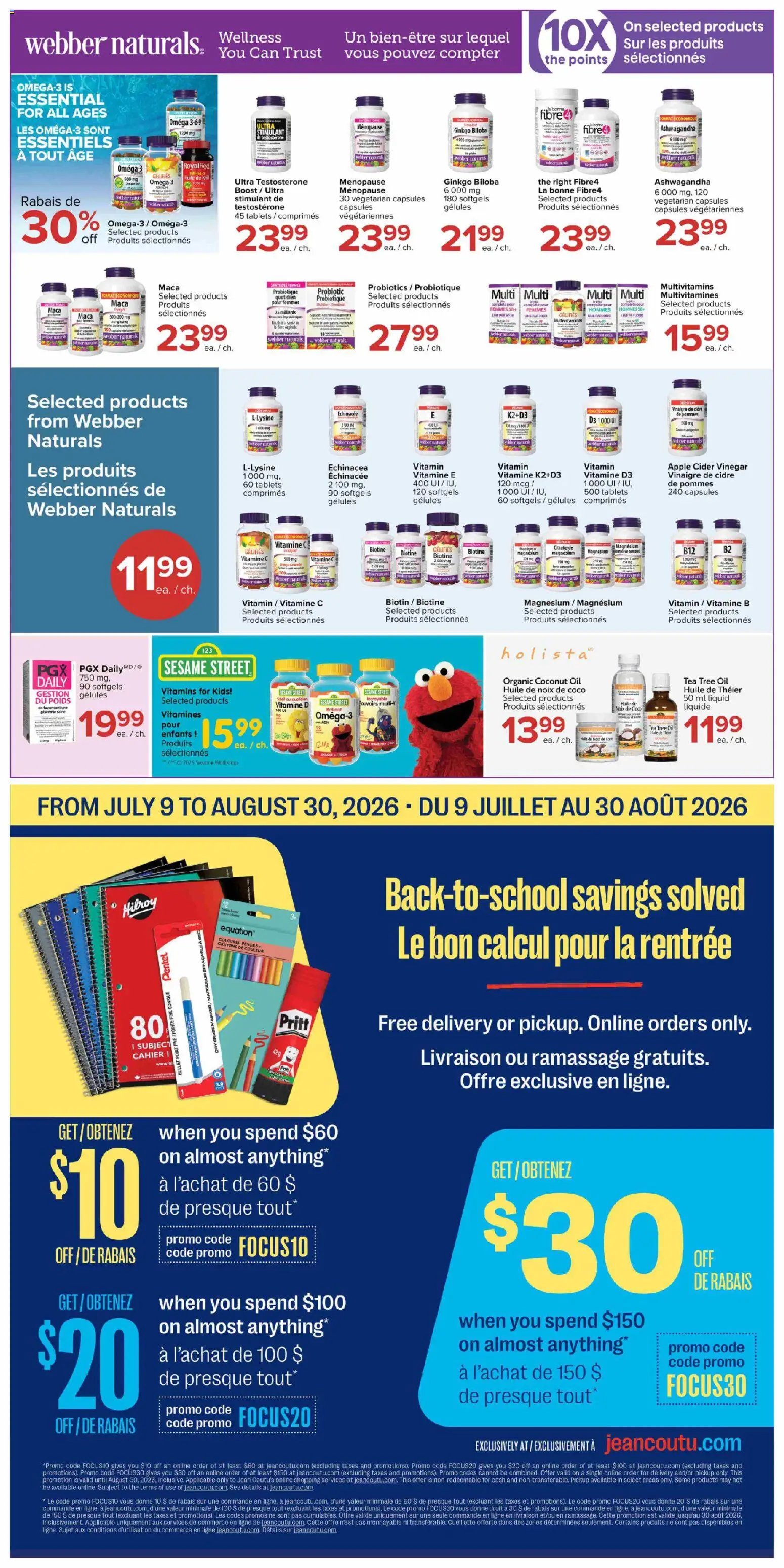 Jean Coutu weekly flyer
