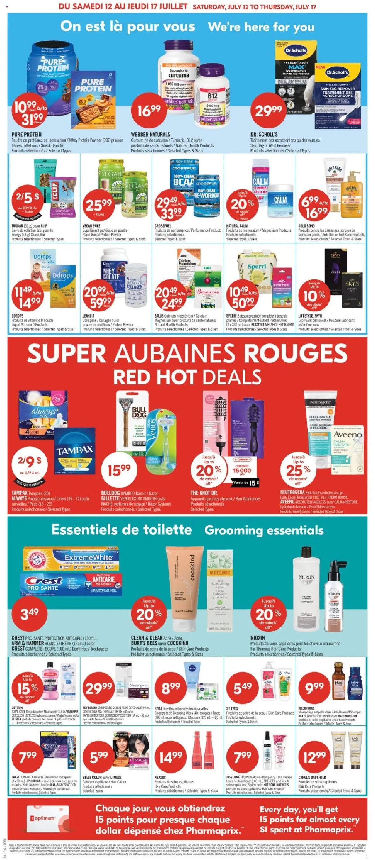 Pharmaprix weekly flyer / circulaire