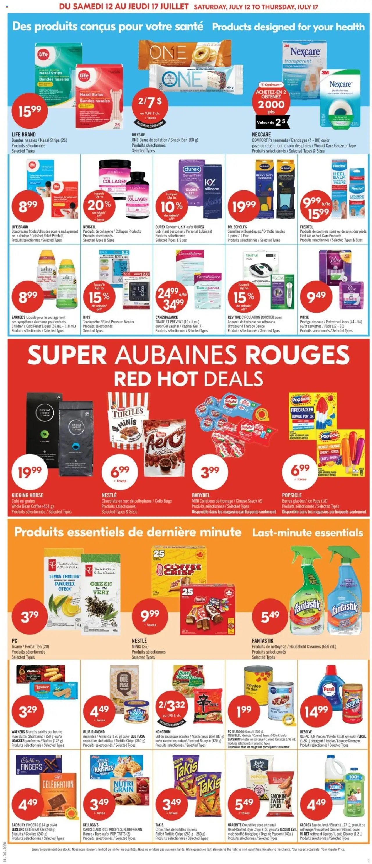 Pharmaprix weekly flyer / circulaire