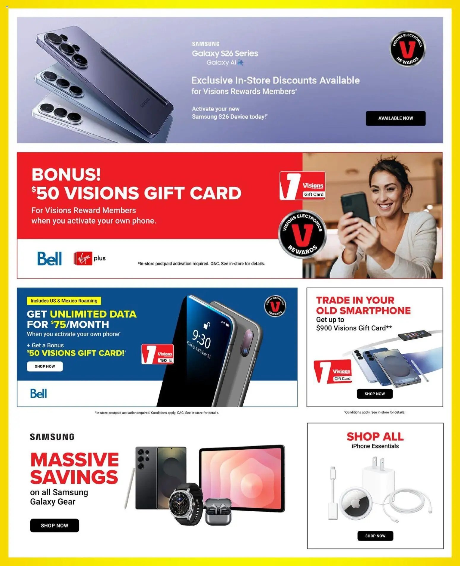 Visions weekly flyer / circulaire