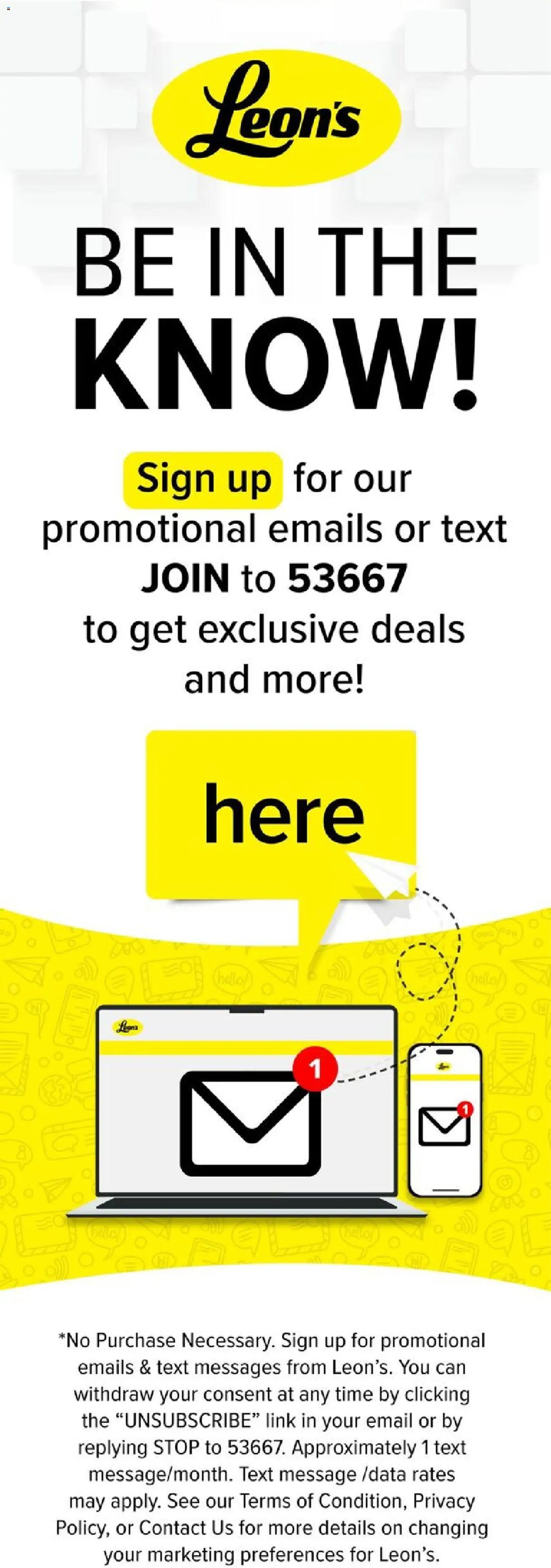 Leon's weekly flyer / circulaire