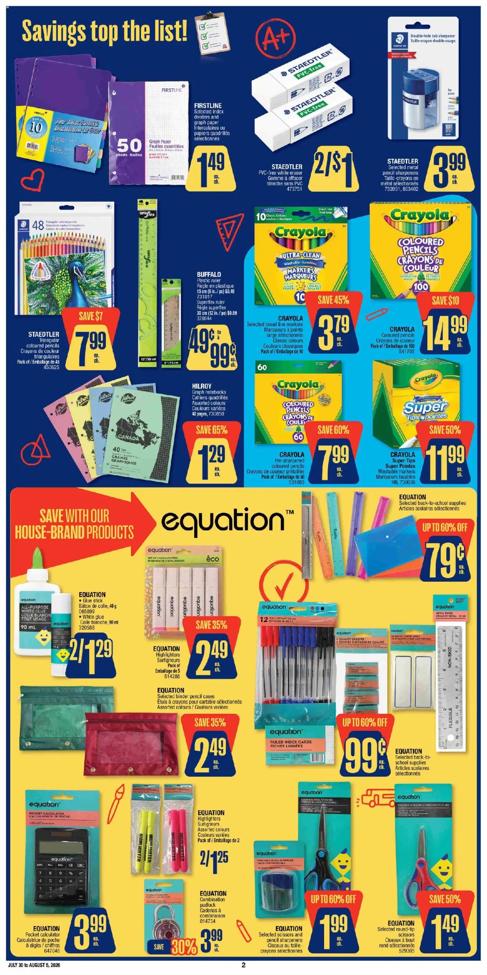 Jean Coutu flyer - School Booklet