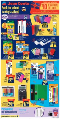 Jean Coutu flyer - School Booklet