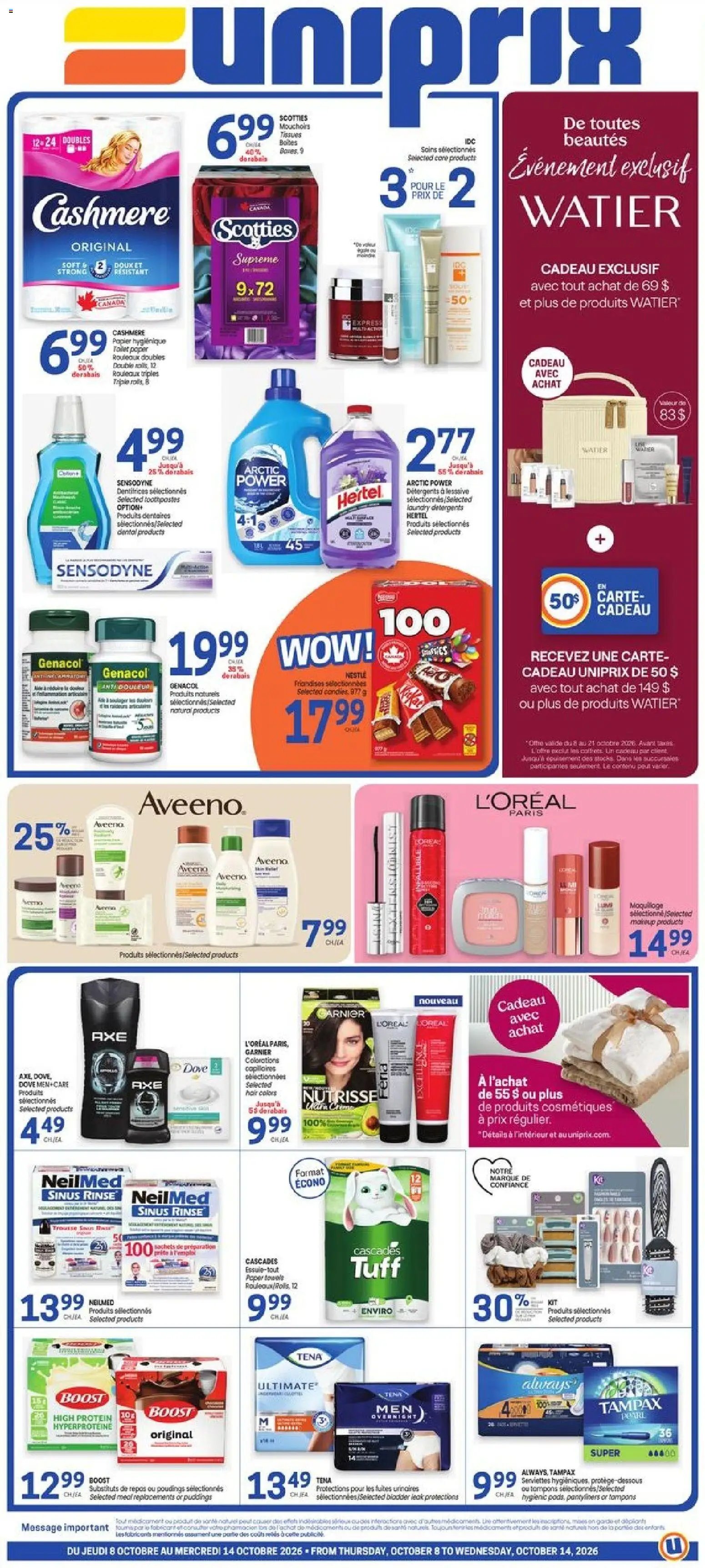 Uniprix weekly flyer / circulaire