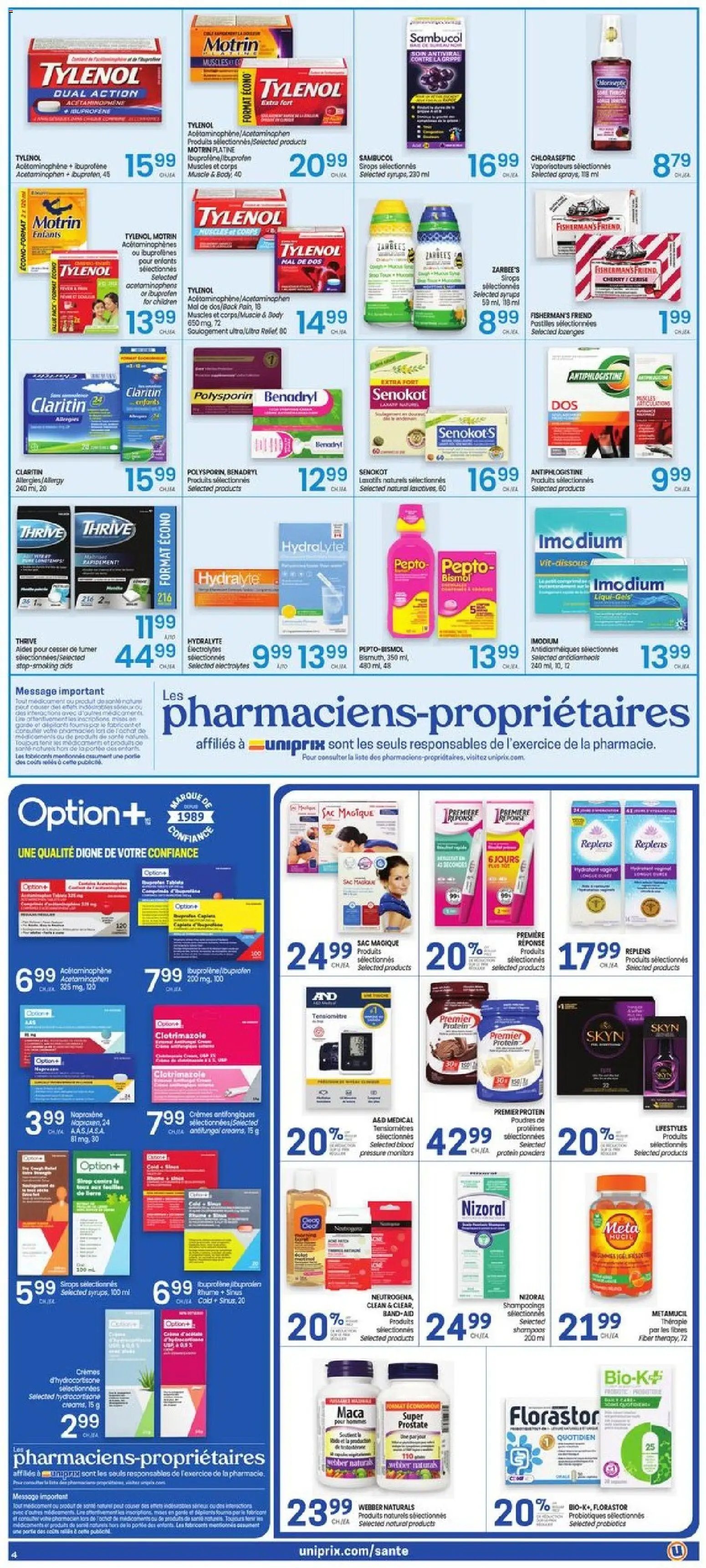 Uniprix weekly flyer / circulaire