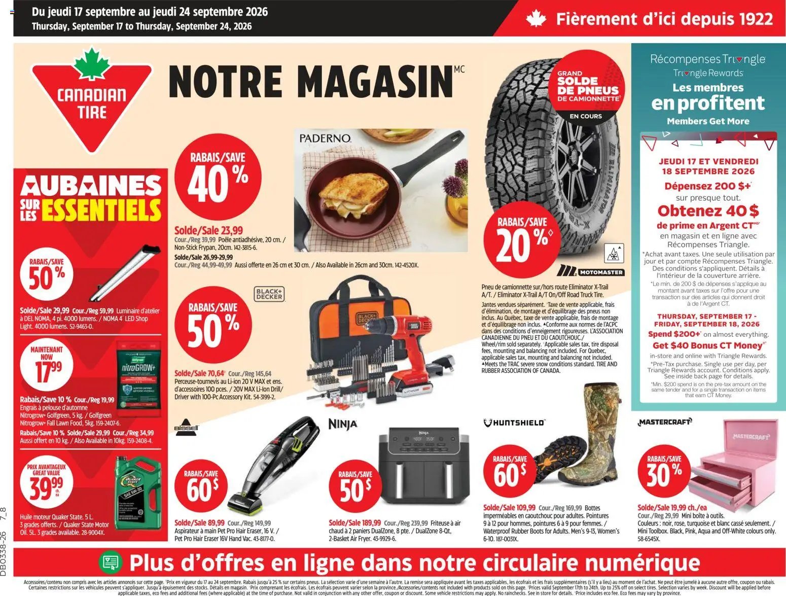 Canadian Tire circulaire