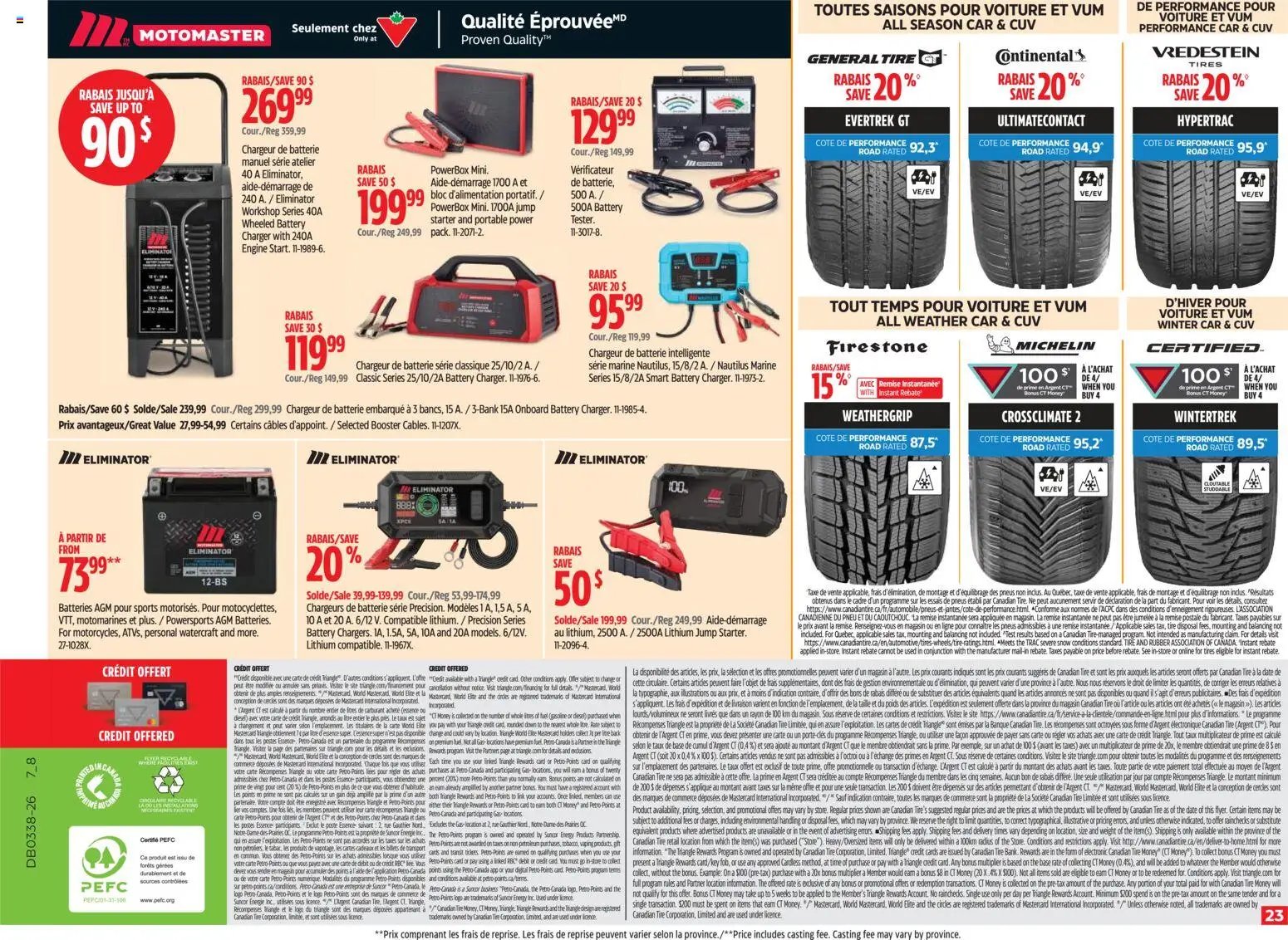 Canadian Tire circulaire