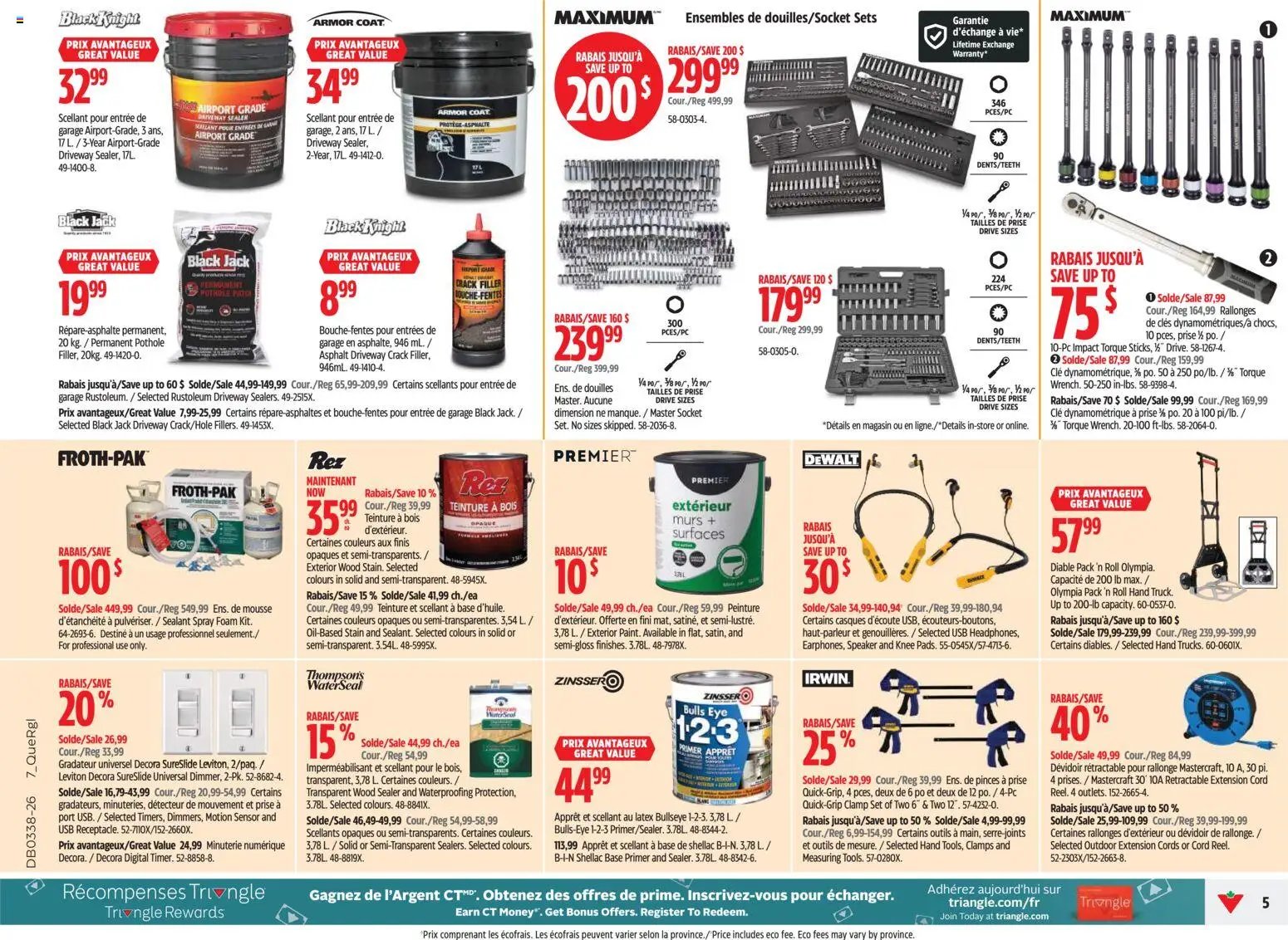 Canadian Tire circulaire