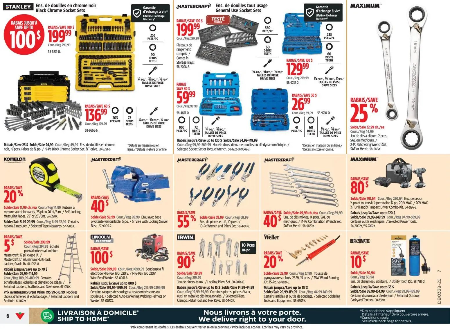 Canadian Tire circulaire