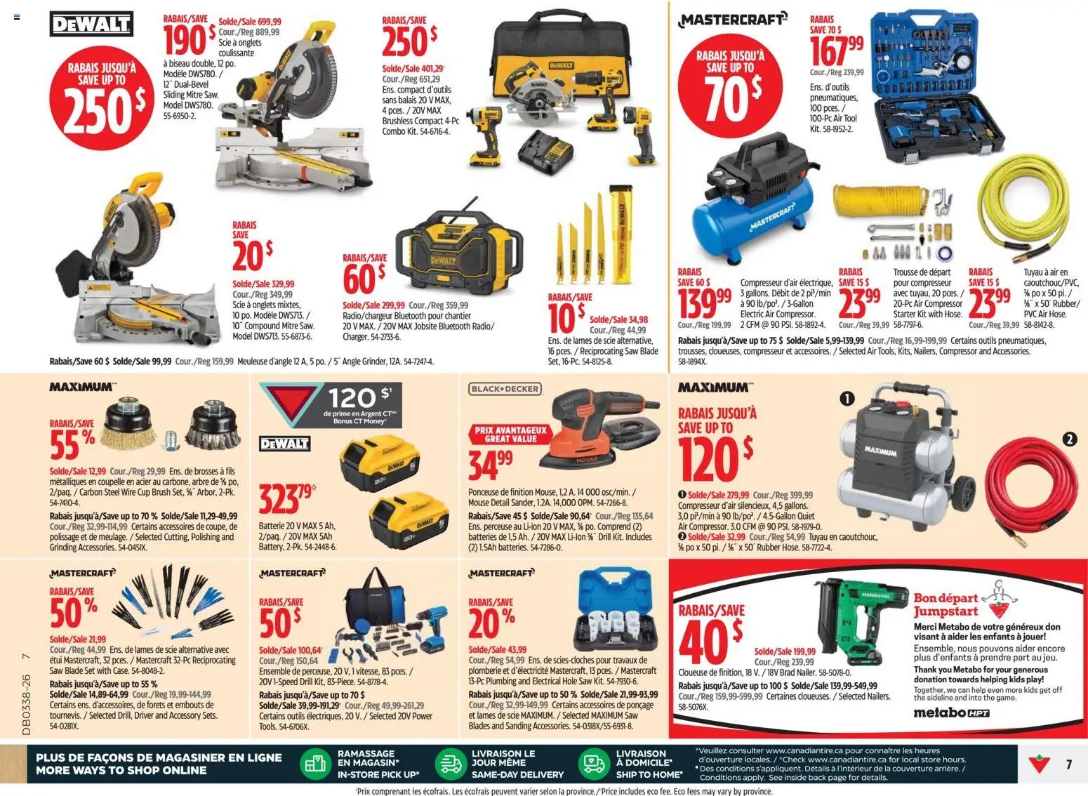Canadian Tire circulaire