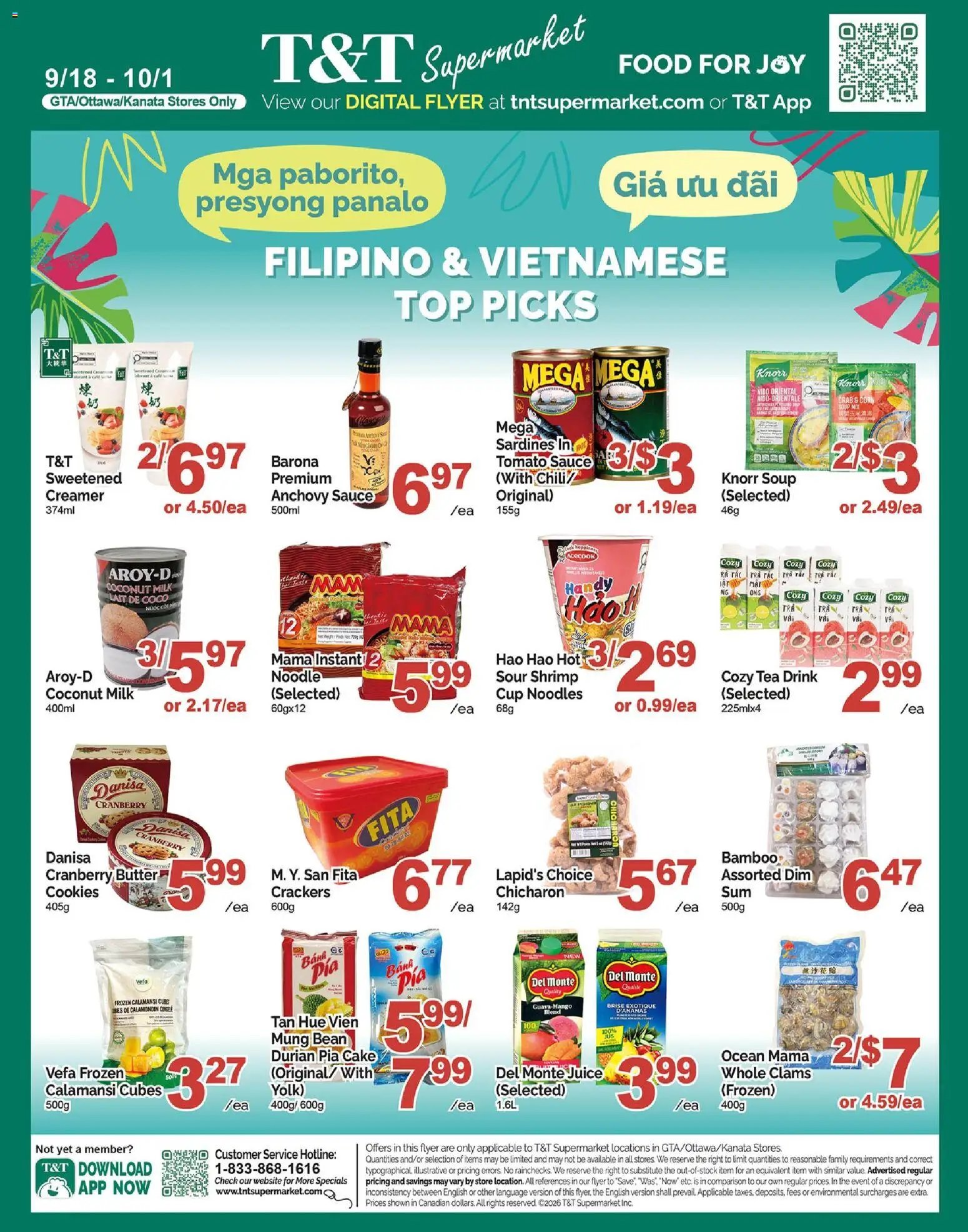 T&T Supermarket flyer - Filipino & Vietnamese Top Picks