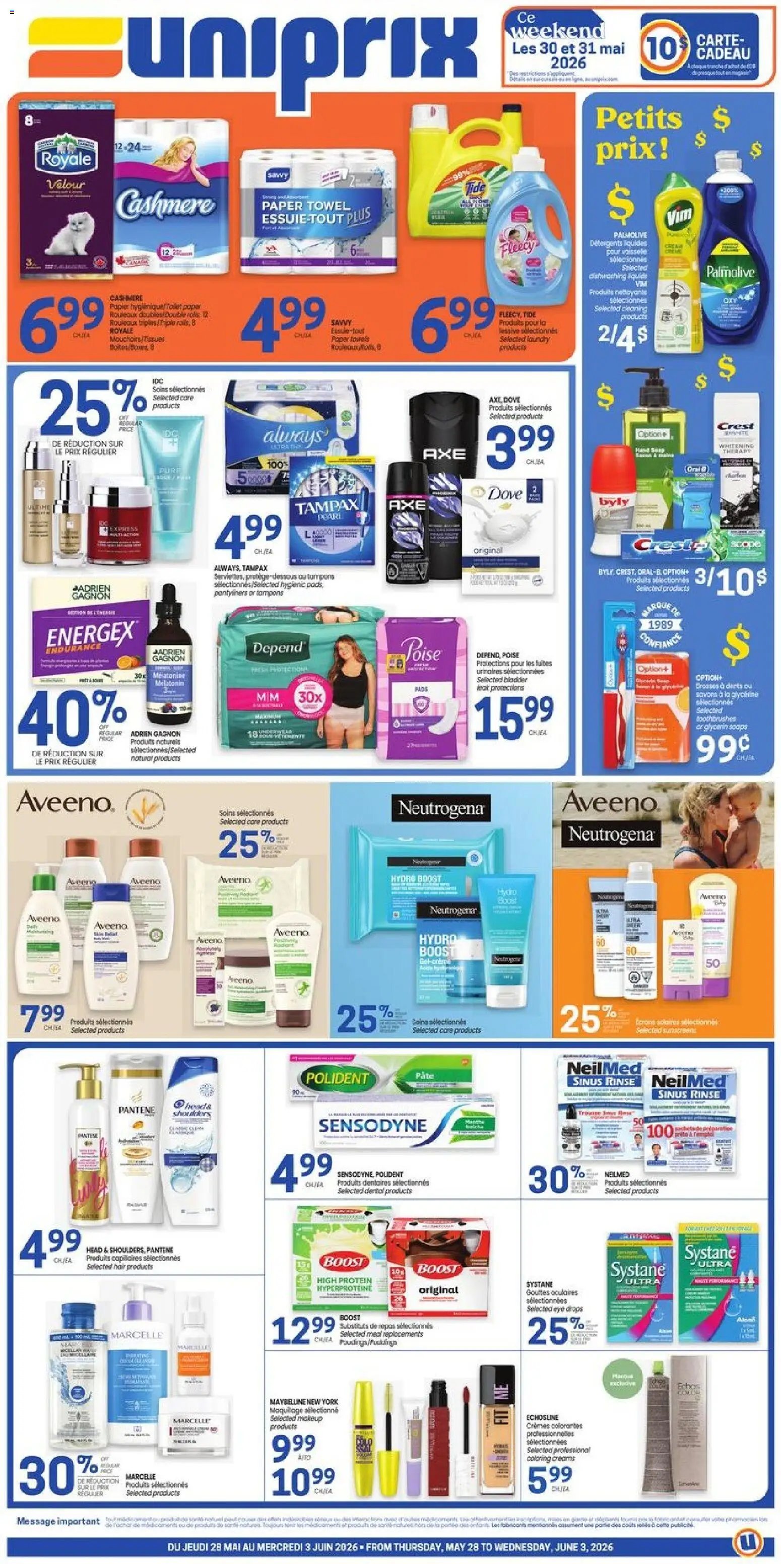 Uniprix weekly flyer / circulaire (2026-05-28 - 2026-06-03) | 1