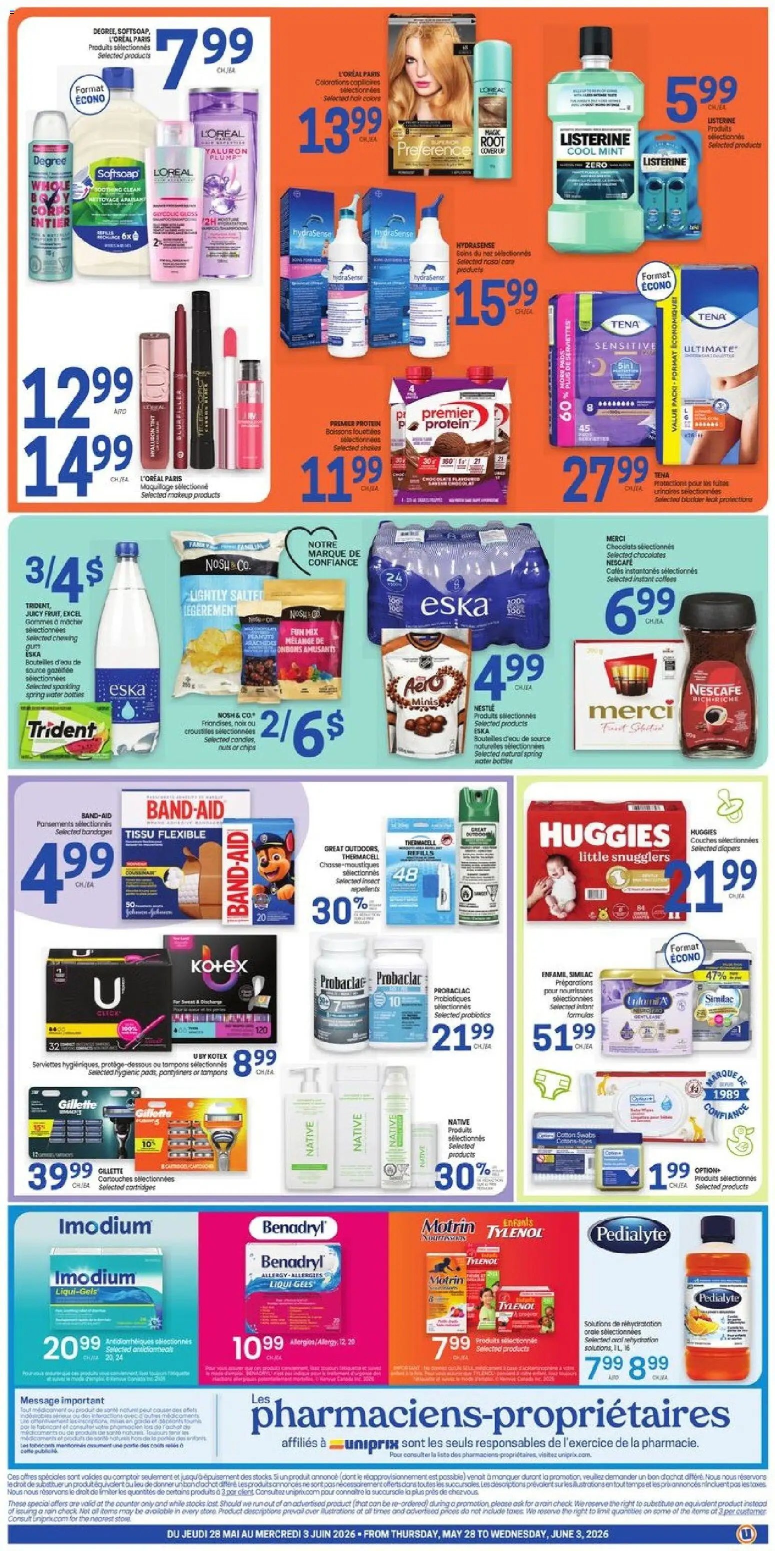 Uniprix weekly flyer / circulaire (2026-05-28 - 2026-06-03) | 2