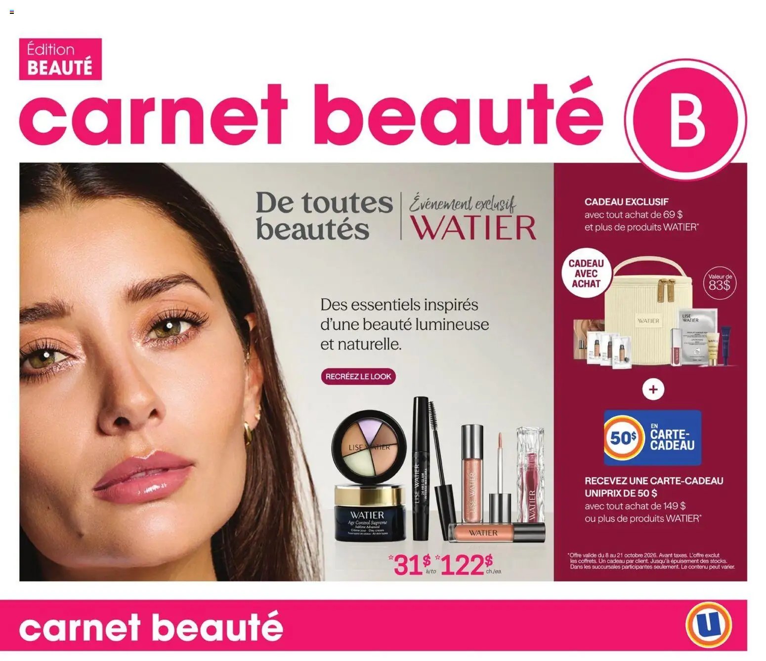 Uniprix - Carnet beauté