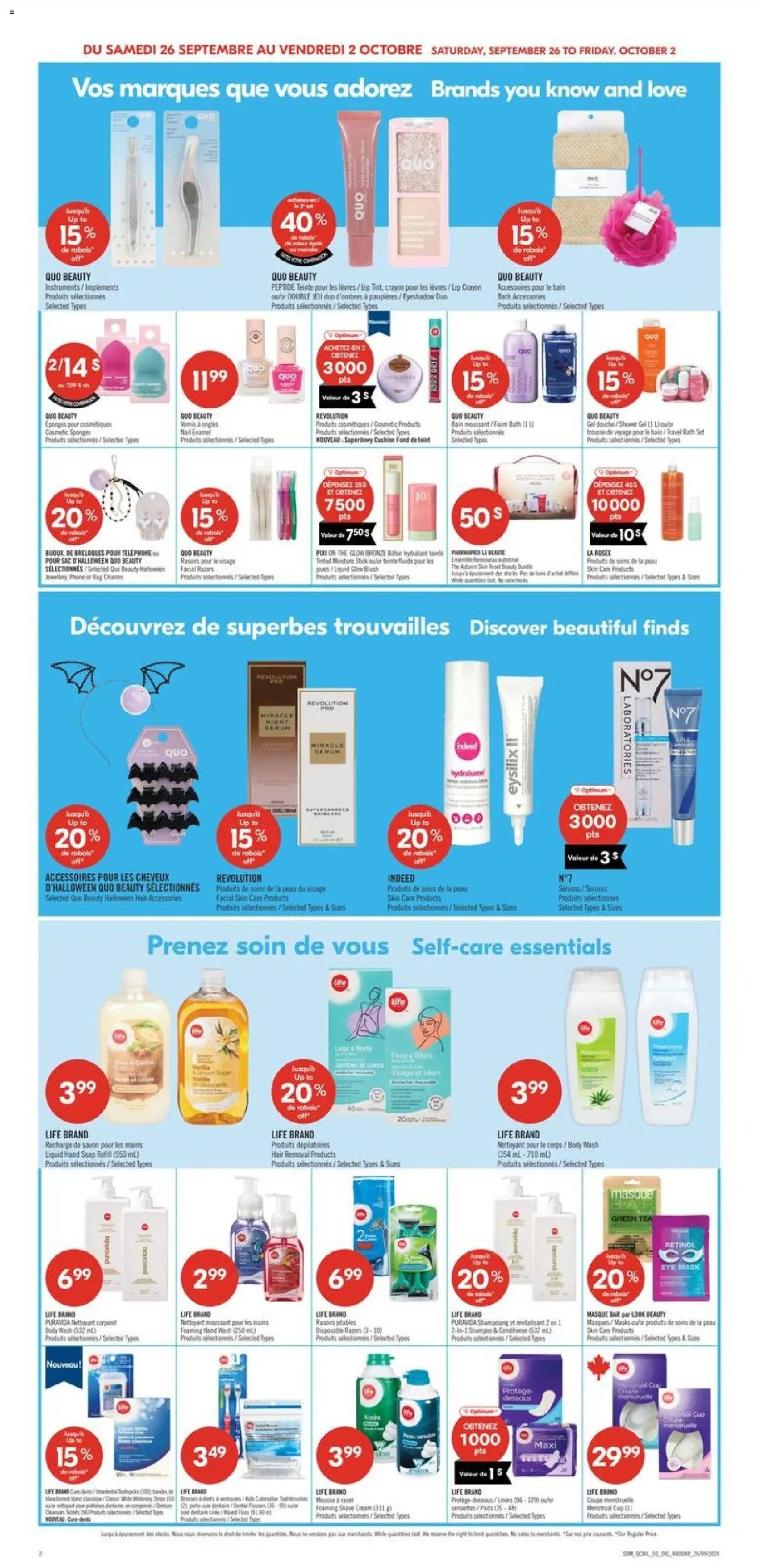 Pharmaprix weekly flyer / circulaire