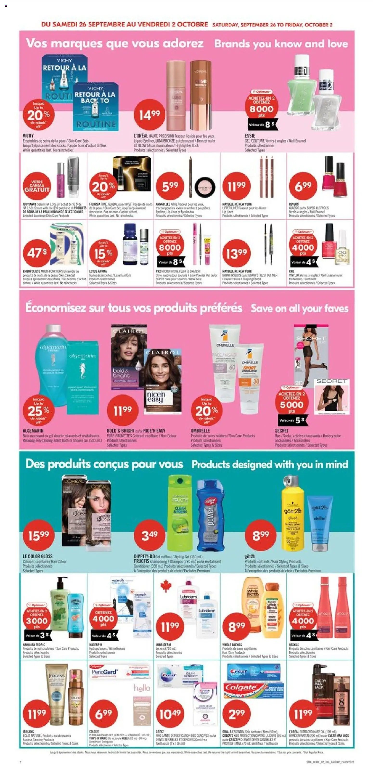 Pharmaprix weekly flyer / circulaire
