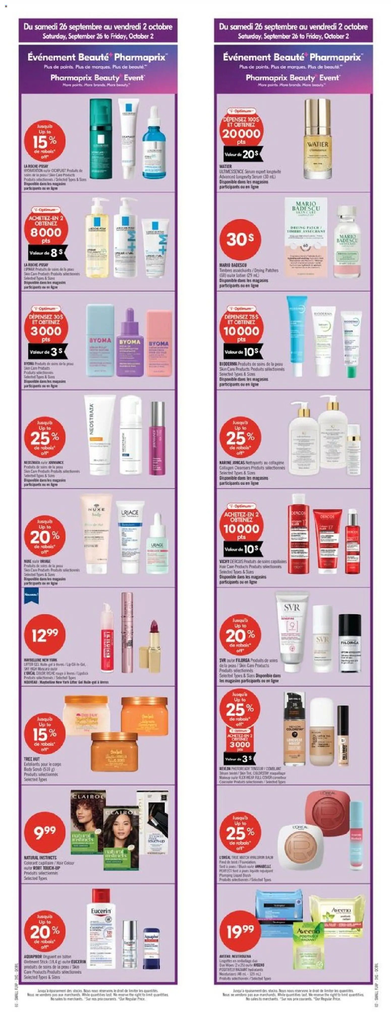 Pharmaprix weekly flyer / circulaire