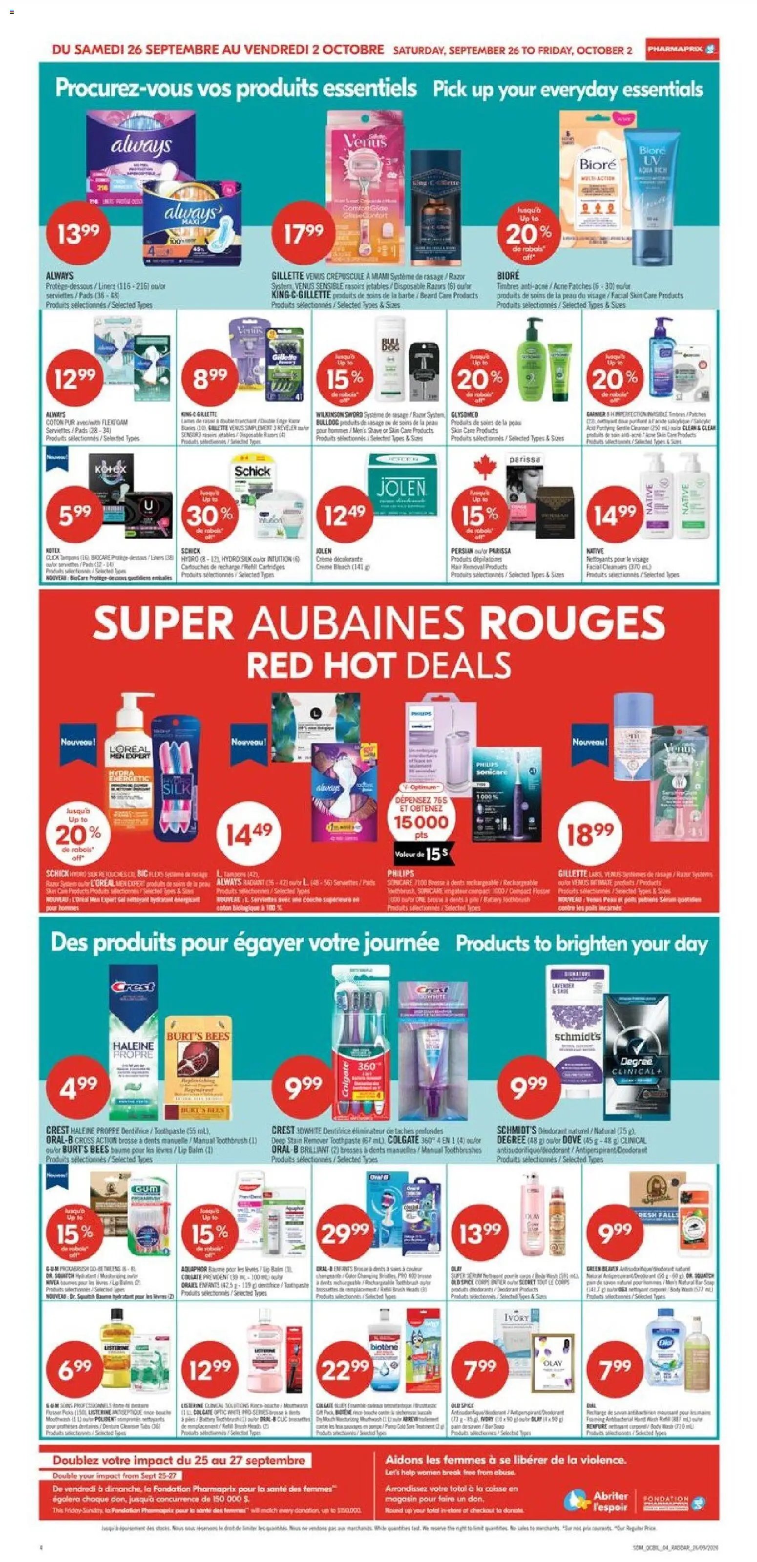 Pharmaprix weekly flyer / circulaire