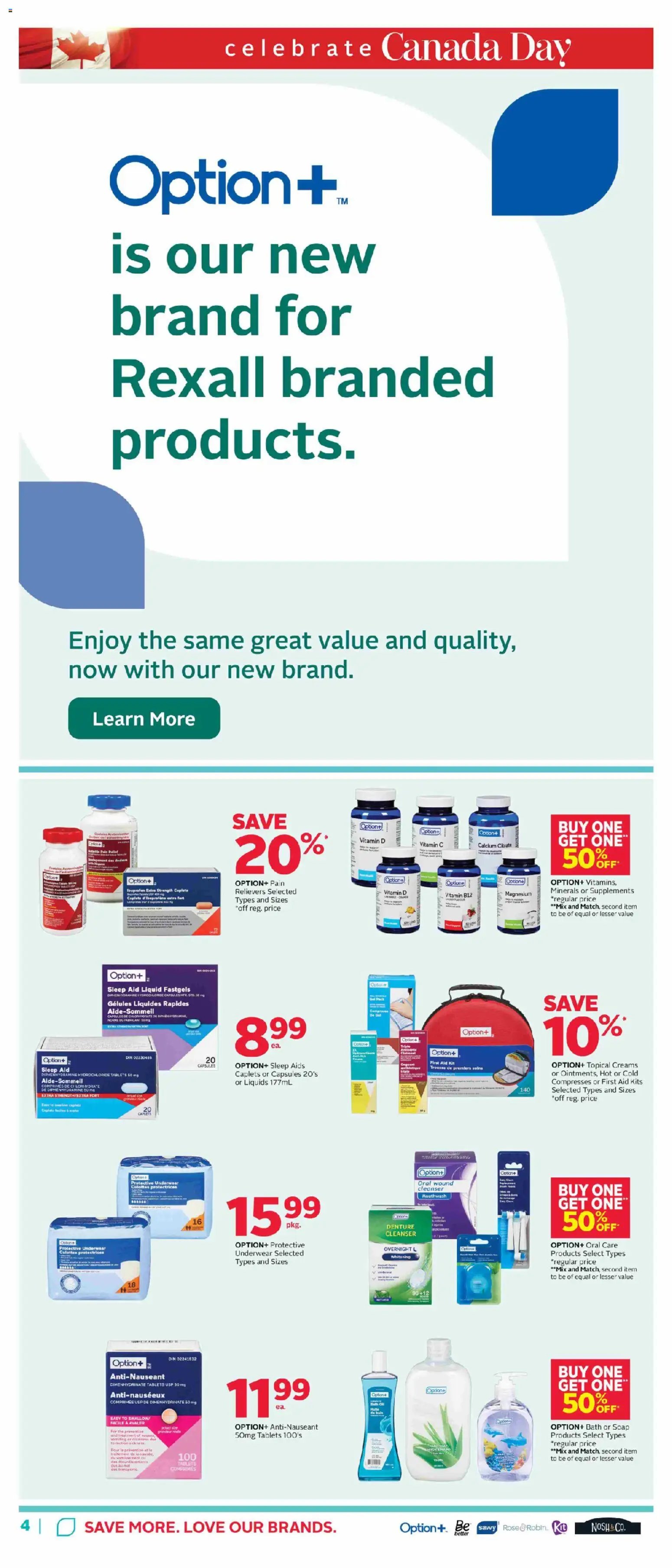 Rexall weekly flyer / circulaire