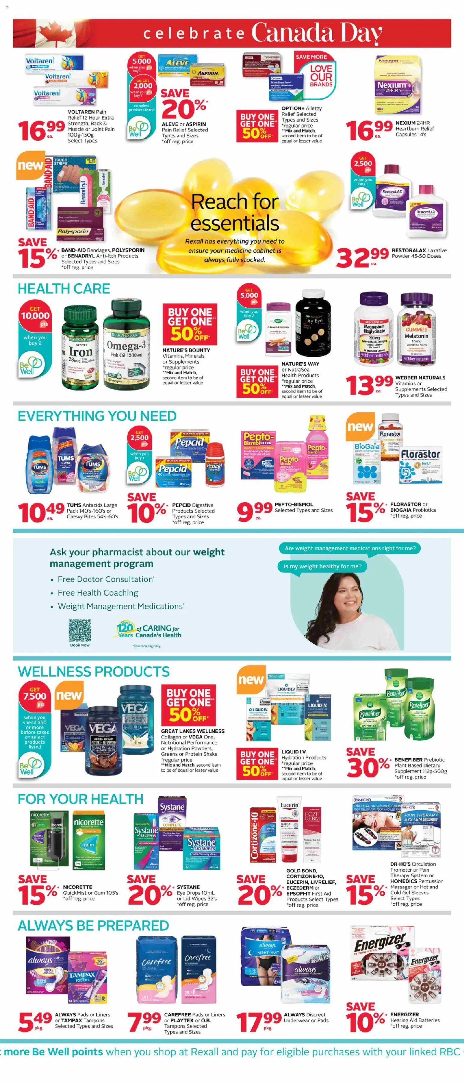 Rexall weekly flyer / circulaire
