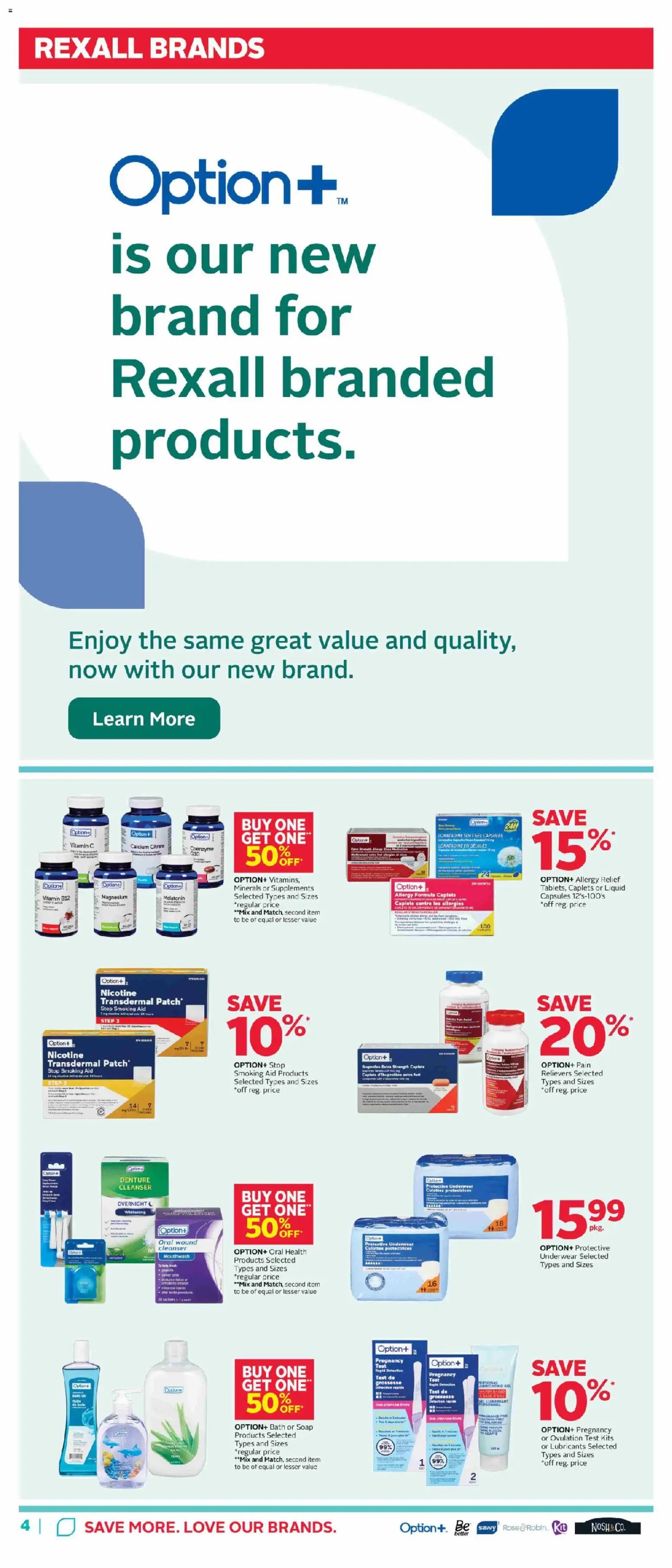 Rexall weekly flyer / circulaire