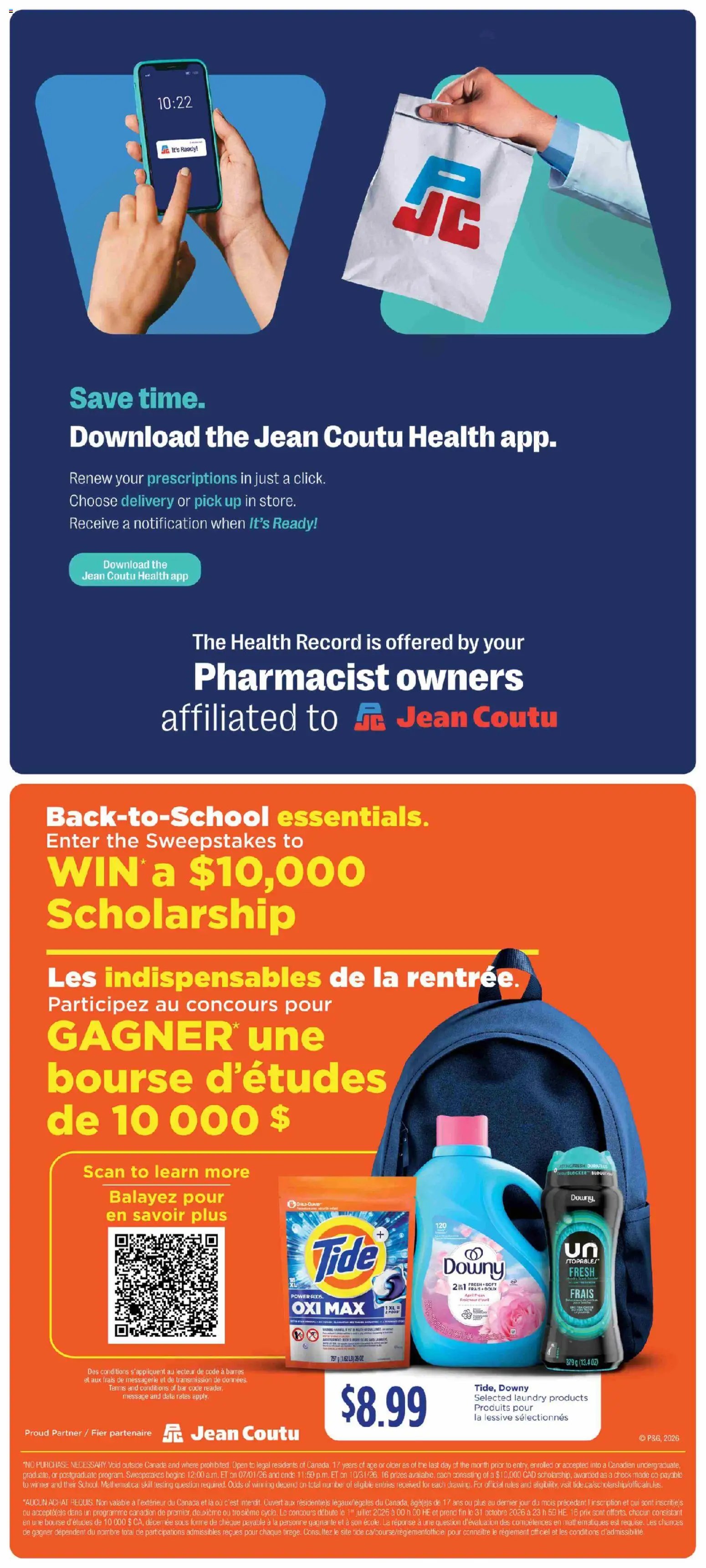 Jean Coutu weekly flyer