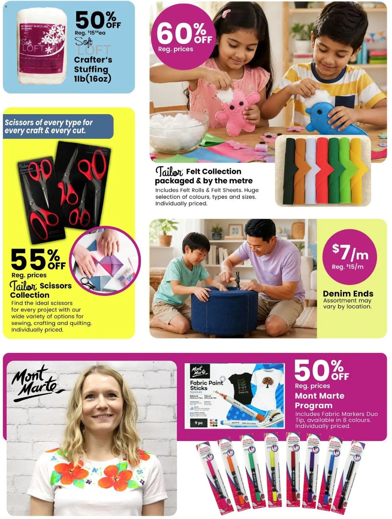 Fabricland weekly flyer / circulaire