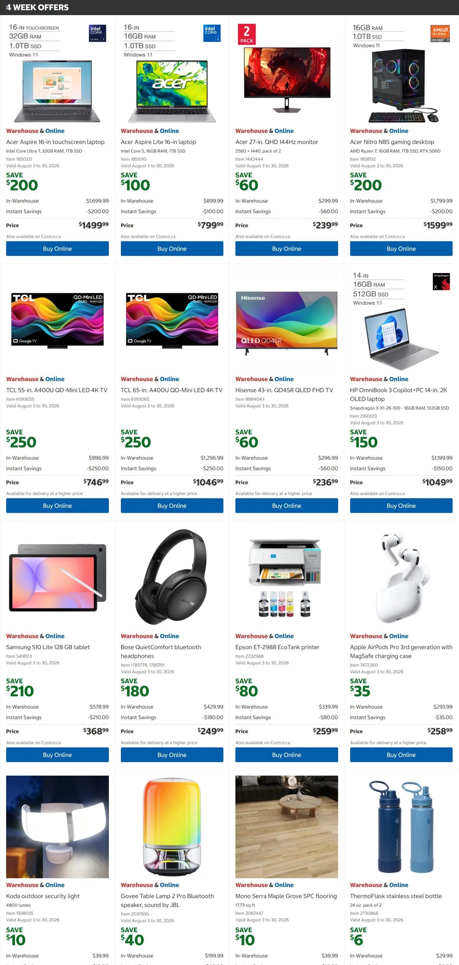 Costco weekly flyer