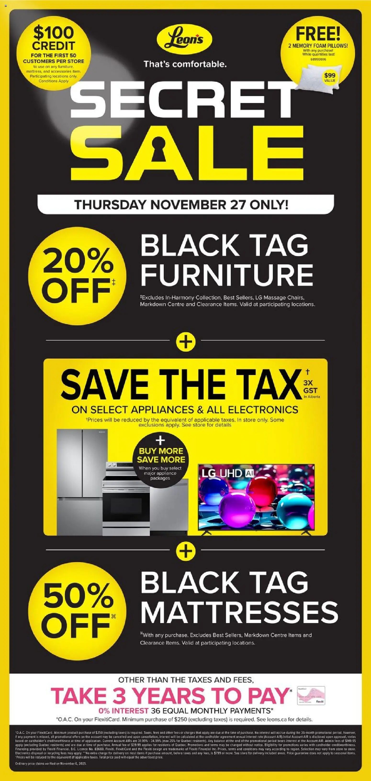 Leon's flyer / circulaire