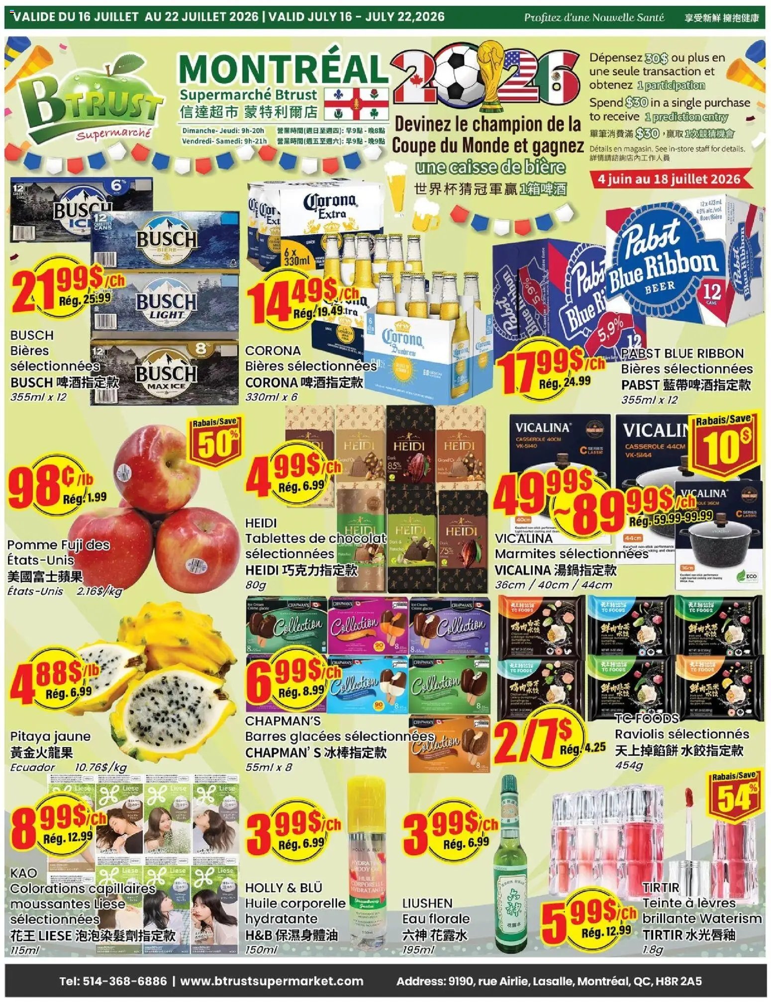 Btrust Supermarket weekly flyer / circulaire