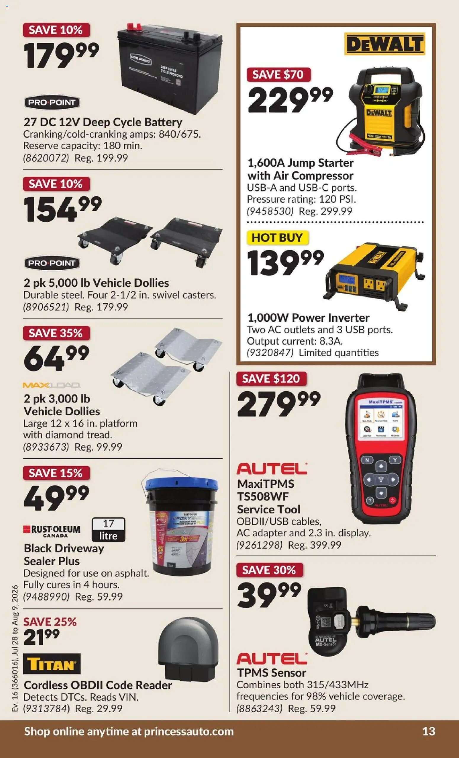 Princess Auto flyer - 2 Week Sale!
