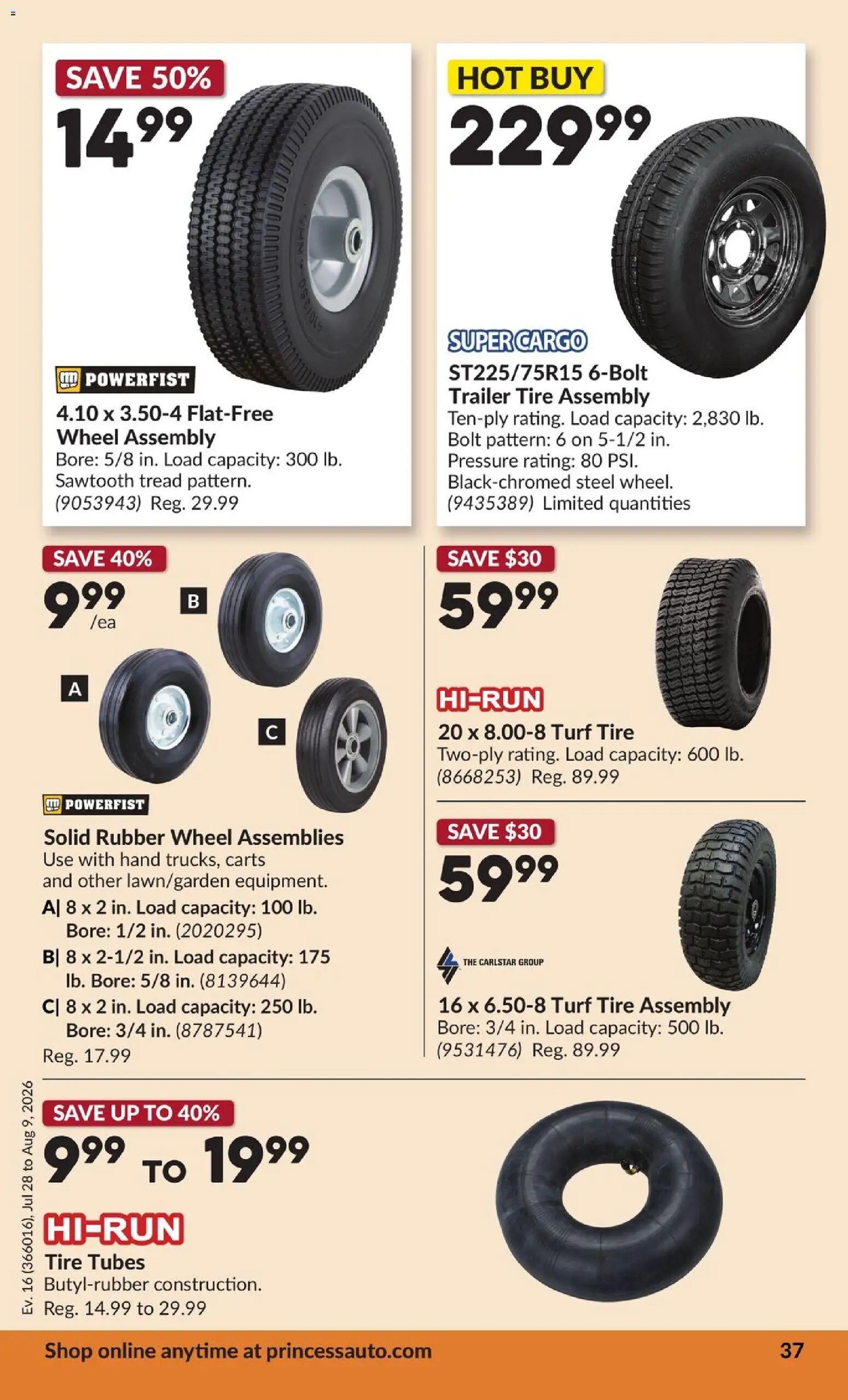 Princess Auto flyer - 2 Week Sale!