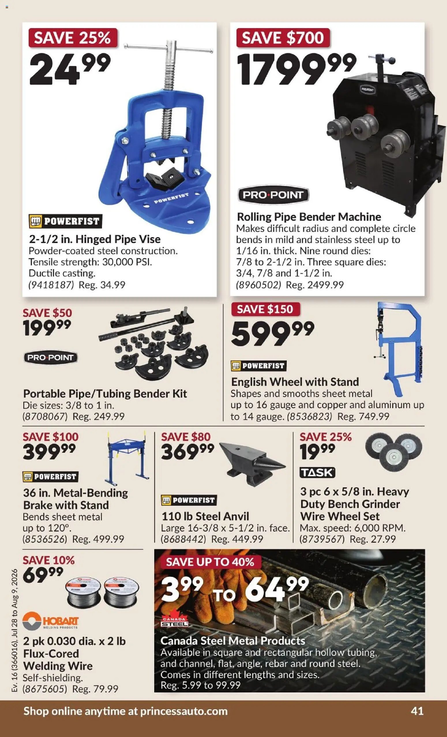 Princess Auto flyer - 2 Week Sale!