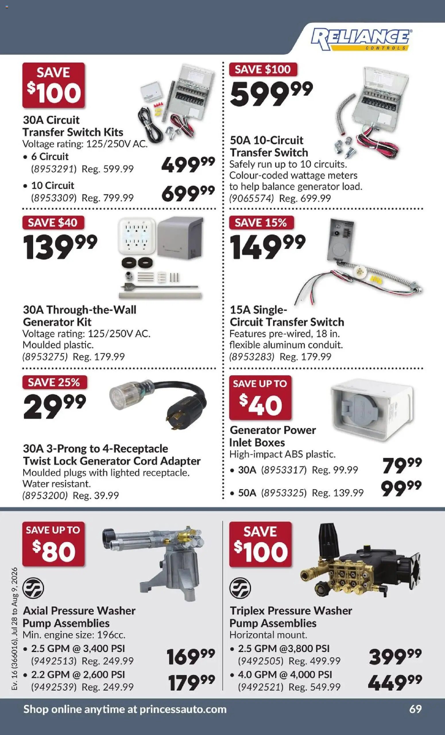 Princess Auto flyer - 2 Week Sale!