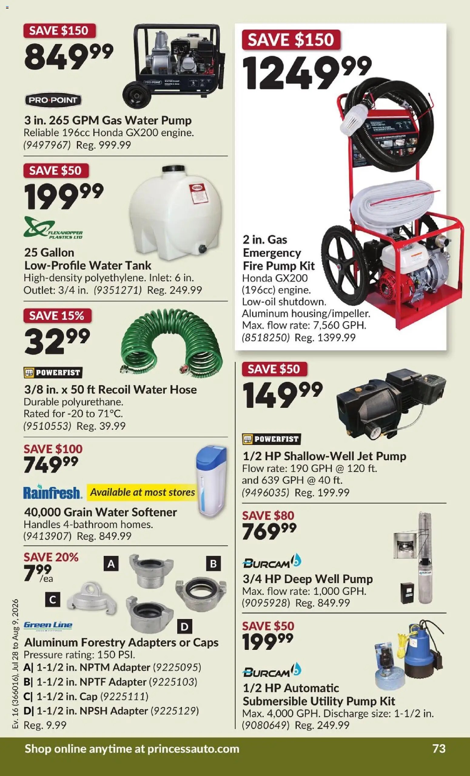 Princess Auto flyer - 2 Week Sale!