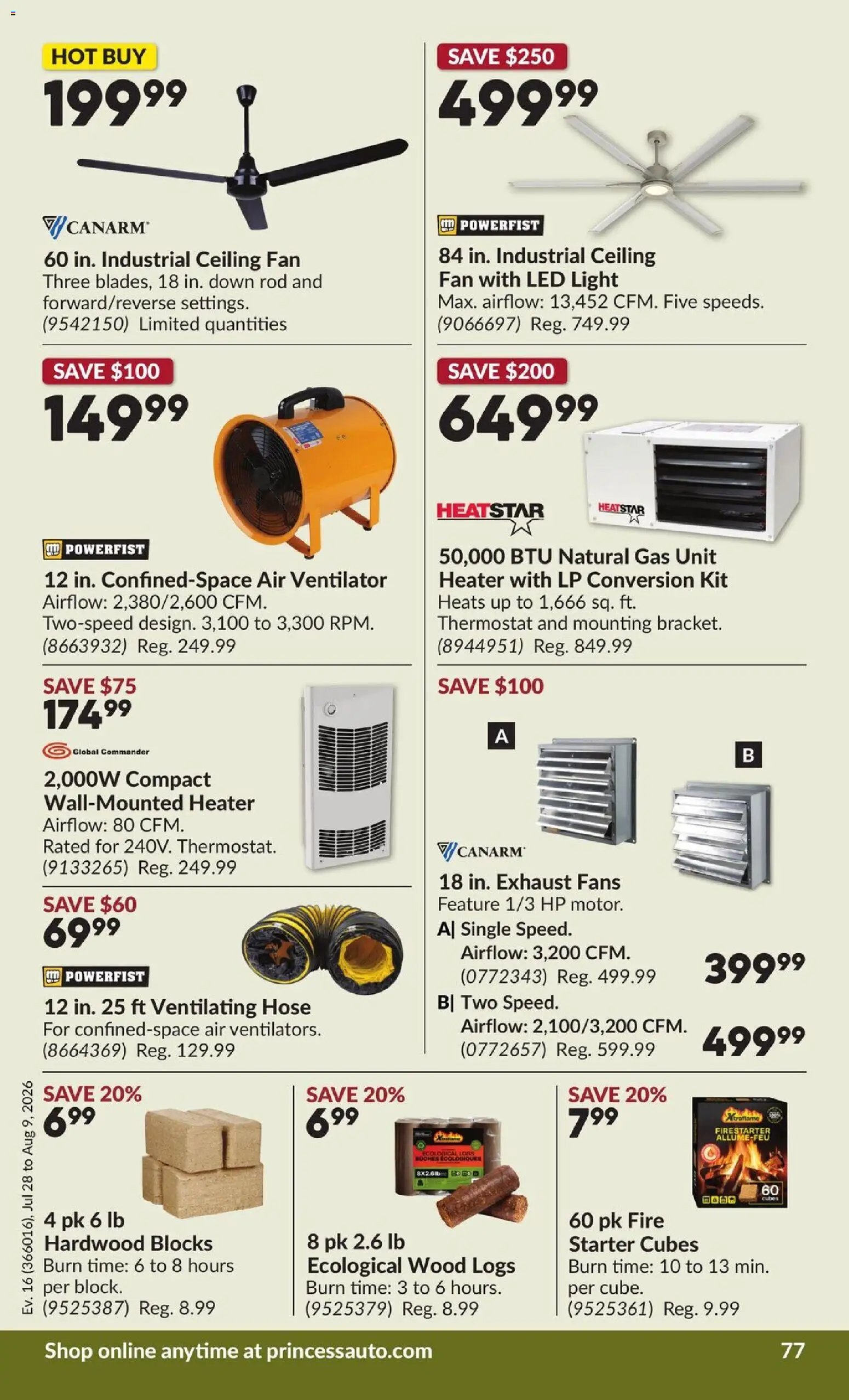 Princess Auto flyer - 2 Week Sale!