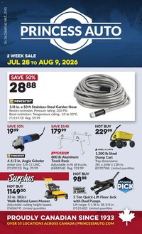 Princess Auto flyer - 2 Week Sale!