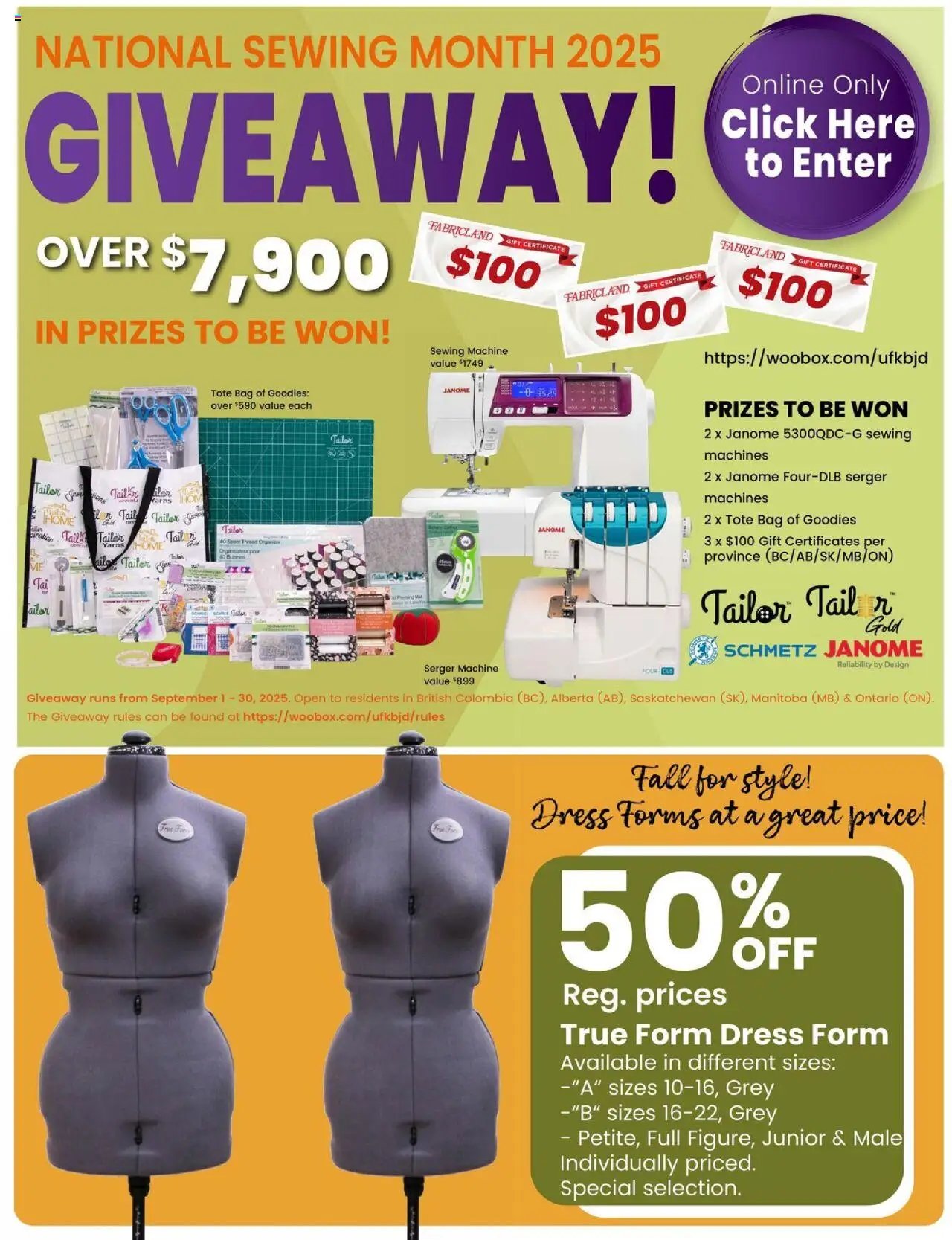 Fabricland weekly flyer / circulaire