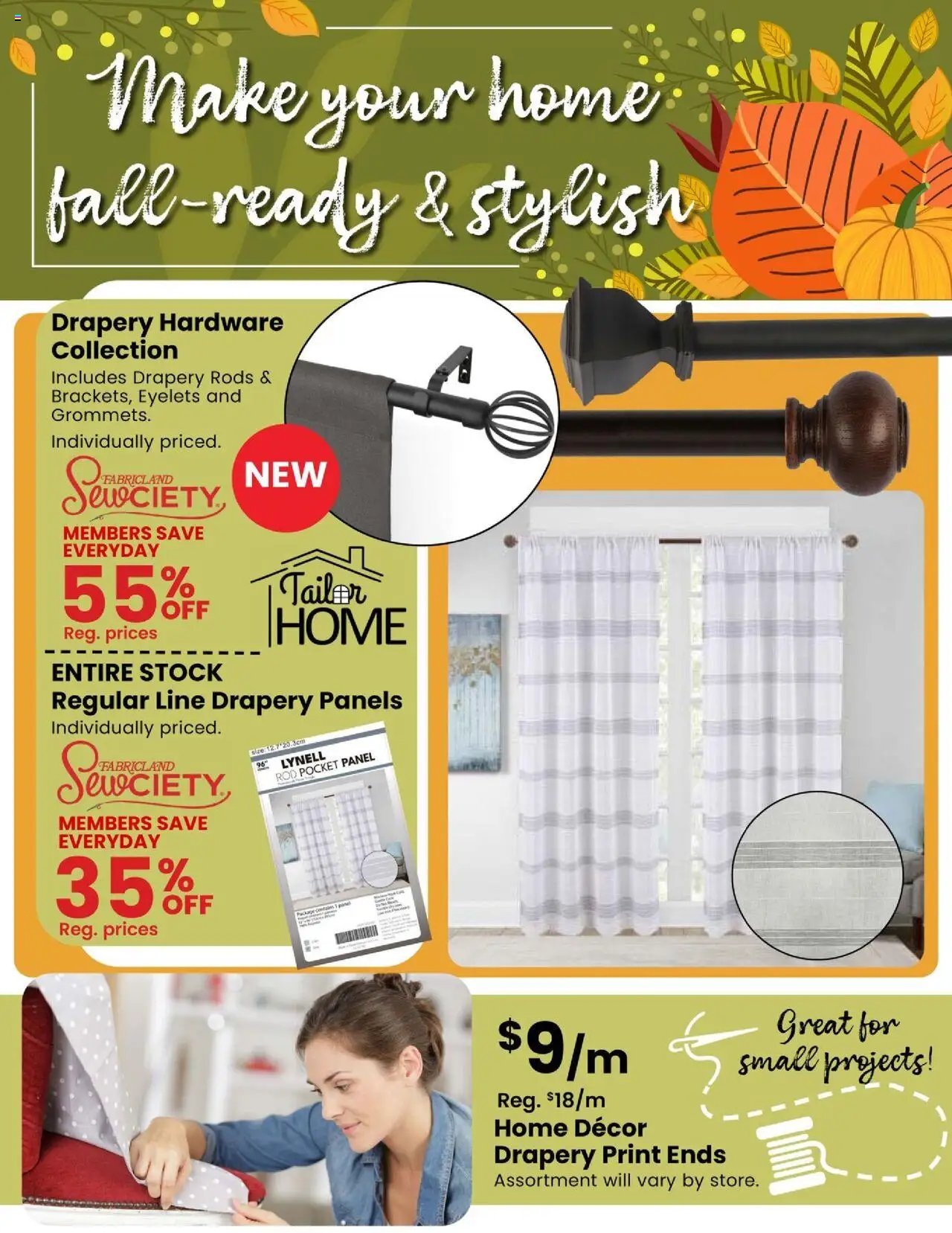 Fabricland weekly flyer / circulaire