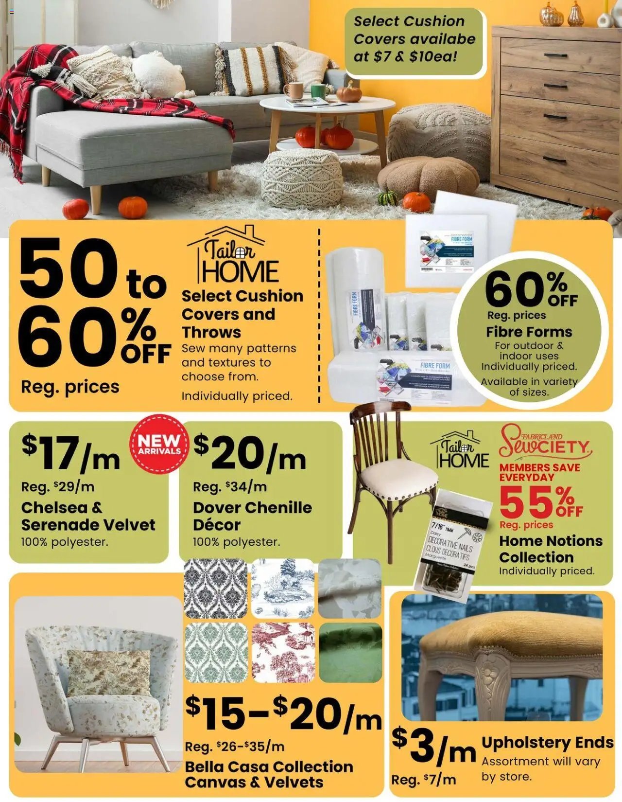Fabricland weekly flyer / circulaire