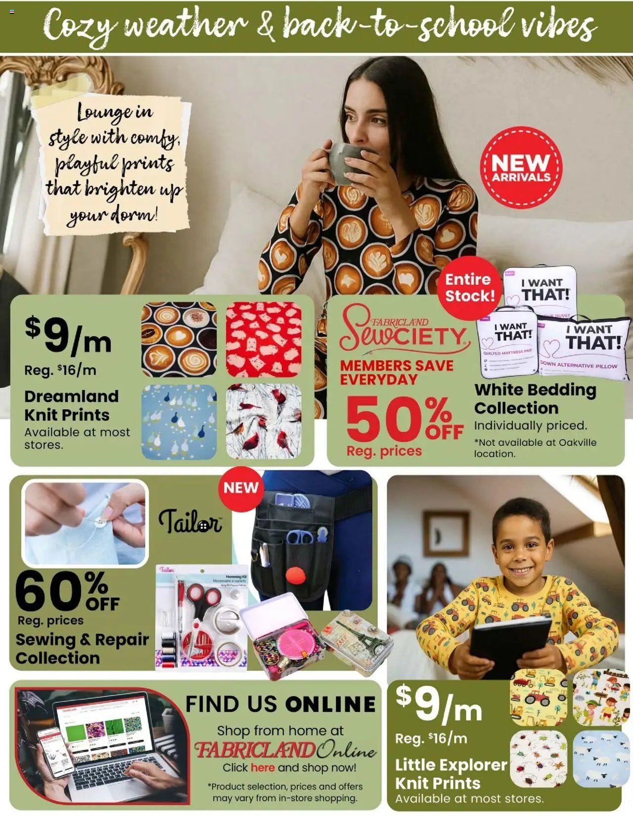 Fabricland weekly flyer / circulaire