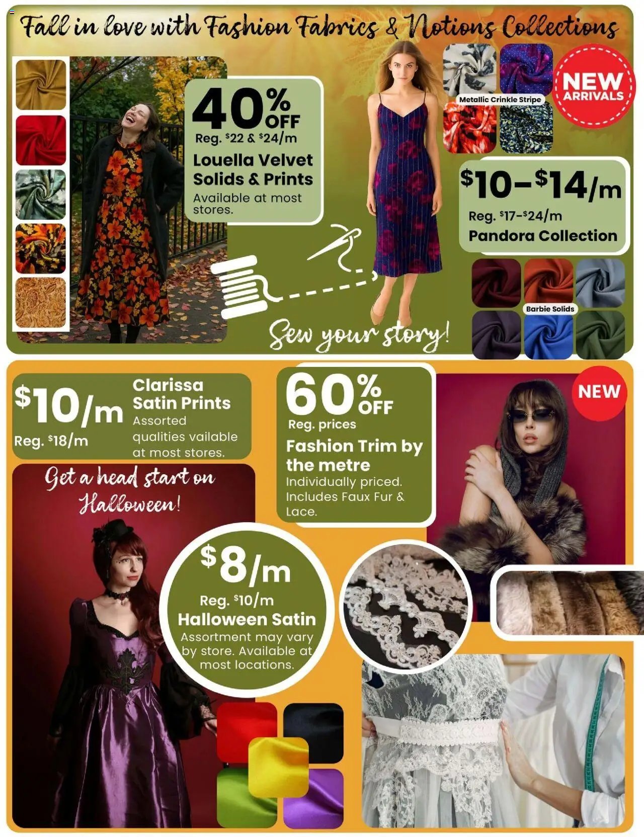 Fabricland weekly flyer / circulaire