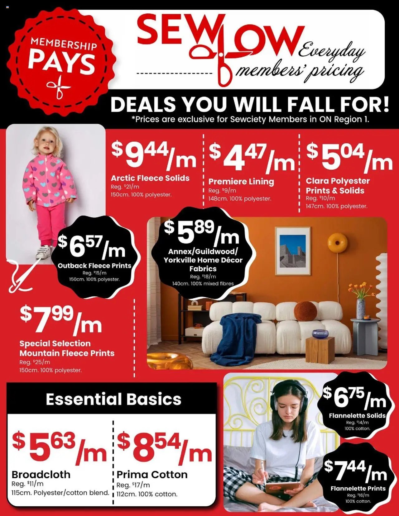 Fabricland weekly flyer / circulaire
