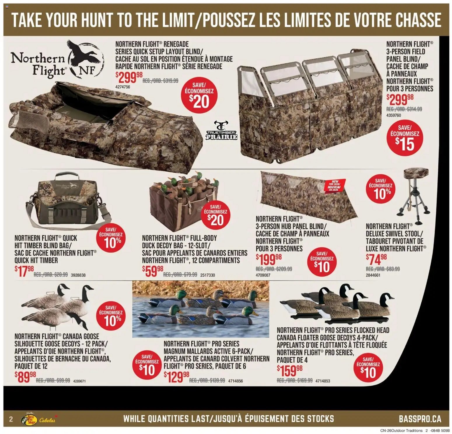 Cabelas weekly flyer / circulaire