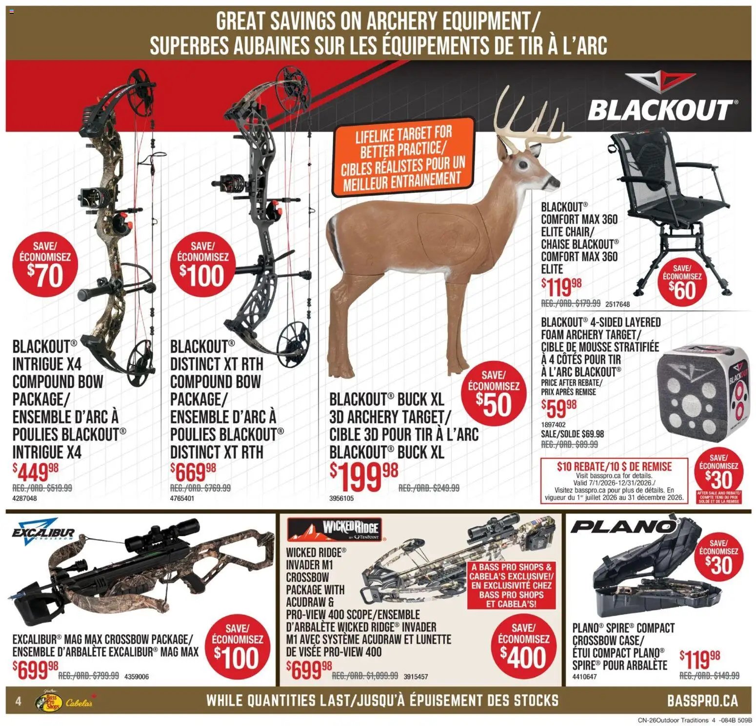 Cabelas weekly flyer / circulaire