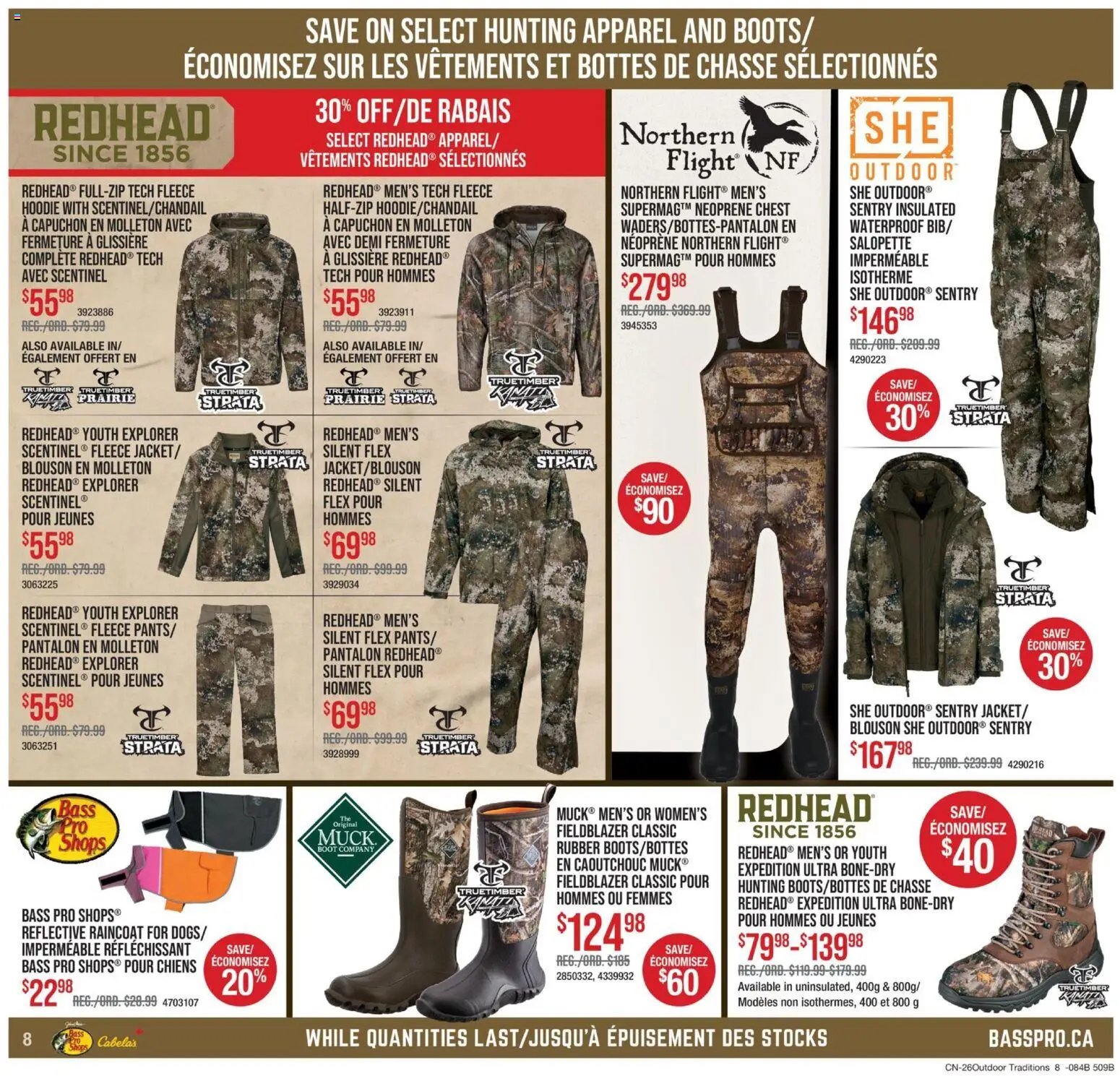 Cabelas weekly flyer / circulaire