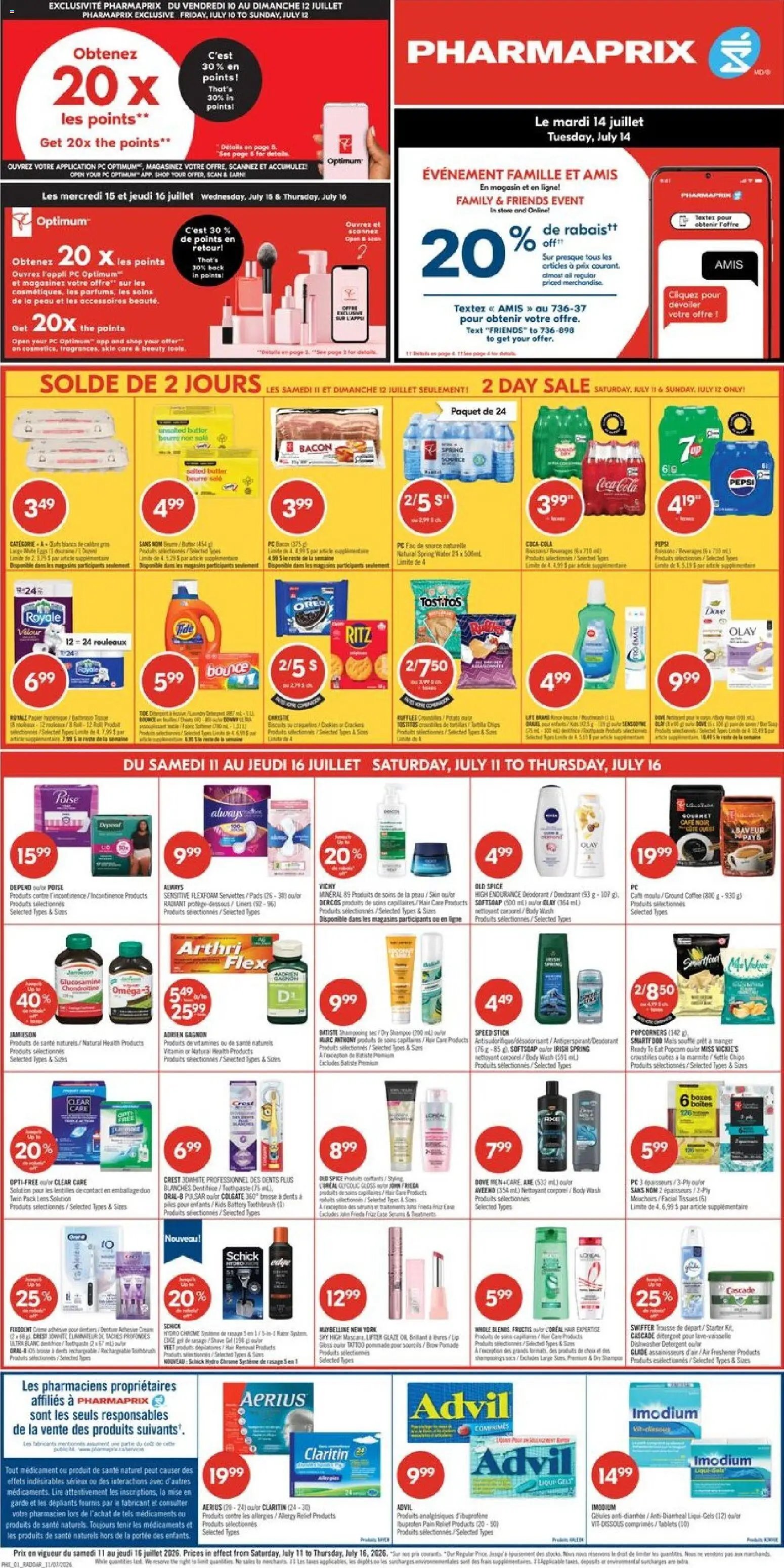 Pharmaprix weekly flyer / circulaire